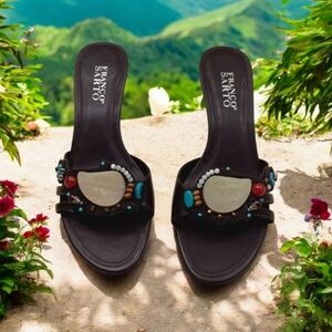 Womens Franco Sarto Sandals L-Flame Moro- Opaco Calf 8.5 M NEW IN BOX